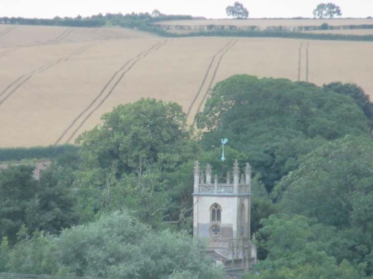 A church tower amid the Wolds